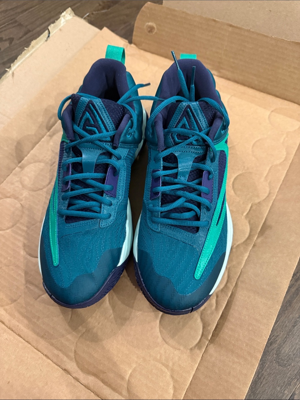 Nike Teal and Emerald Lightweight Running Shoes